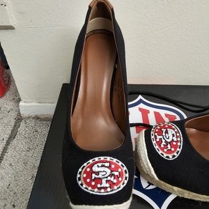 Women's 49ers wedge shoes